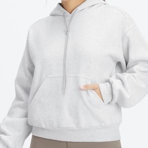 Fabletics Forever Fleece Light Grey Heather Medium Soft Lounge Casual Warm.